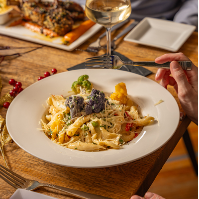 Pasta with parmesan.